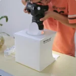 фото кутия с осветление и отвор за фотоапарат