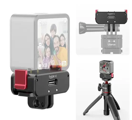 Магнитни адаптери за DJI Action 2 с база за зареждане