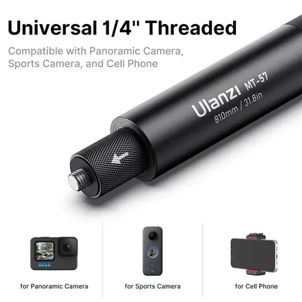 Ulanzi-MT-57-MT-58-Insta360-80-120CM Селфи стик Ulanzi за екшън камери