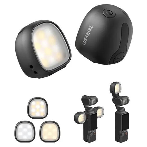 TELESIN магнитна LED лампа за DJI Osmo Pocket 4 и 4Pro